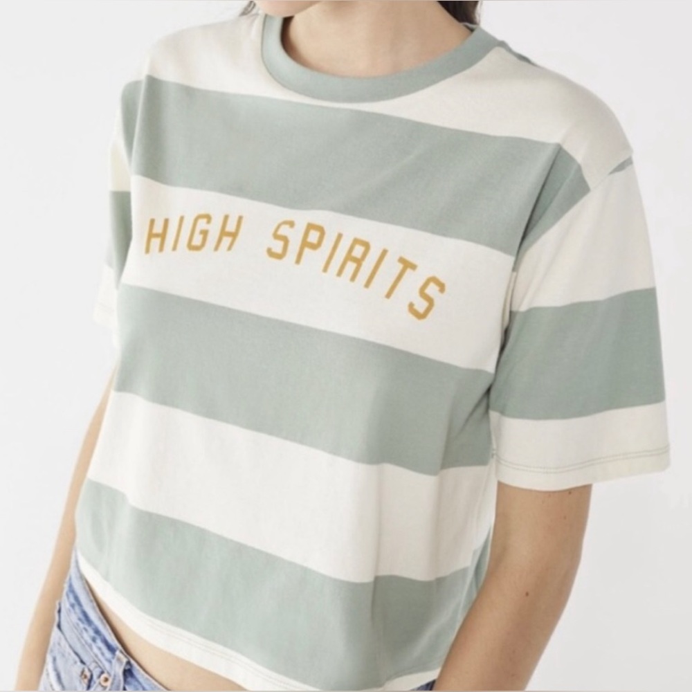 Urban Outfitters High Spirits Striped Tee Size M